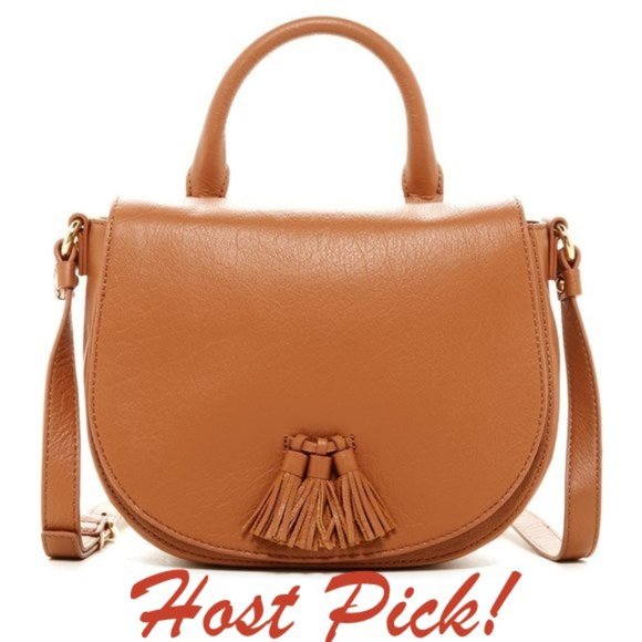 Via Spiga ESTER Tassel Bag Shoulder Crossbody Leather NEW 🎉HP🎉 - Picture 1 of 14